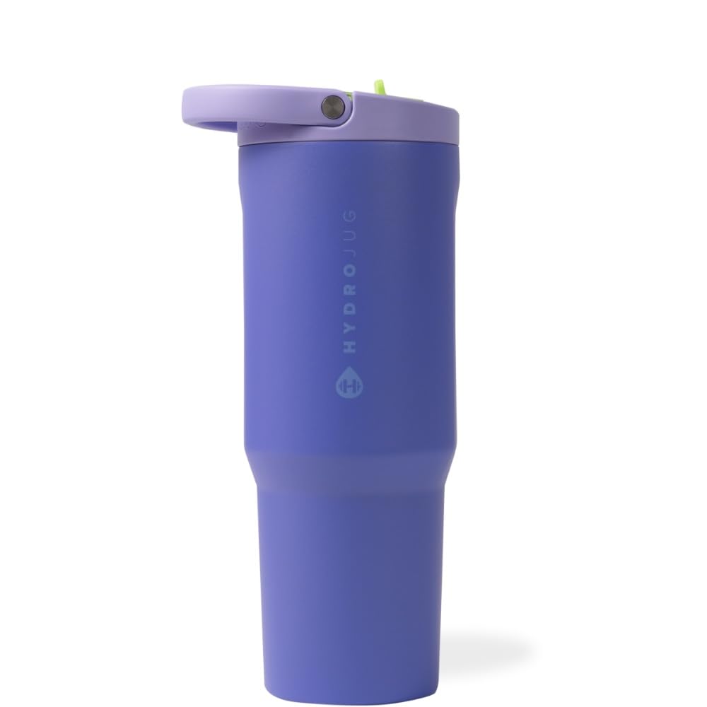 HydroJug Sport - Stainless Steel Tumbler with Straw, Vacuum Insulated, 40oz Leakproof Water Bottle, Ergonomic Design, Reusable, Dishwasher Safe, Rubber Base, Durable for Gym or Outdoors, Rodeo