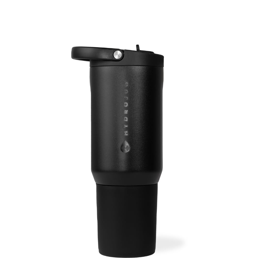 HydroJug Sport - Stainless Steel Tumbler with Straw, Vacuum Insulated, 40oz Leakproof Water Bottle, Ergonomic Design, Reusable, Dishwasher Safe, Rubber Base, Durable for Gym or Outdoors, Rodeo