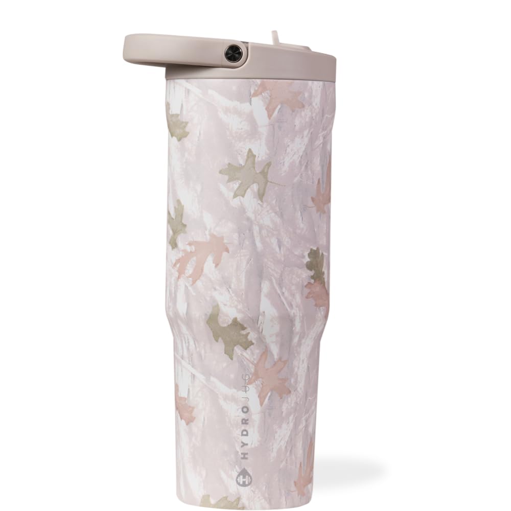 HydroJug Sport - Stainless Steel Tumbler with Straw, Vacuum Insulated, 40oz Leakproof Water Bottle, Ergonomic Design, Reusable, Dishwasher Safe, Rubber Base, Durable for Gym or Outdoors, Rodeo