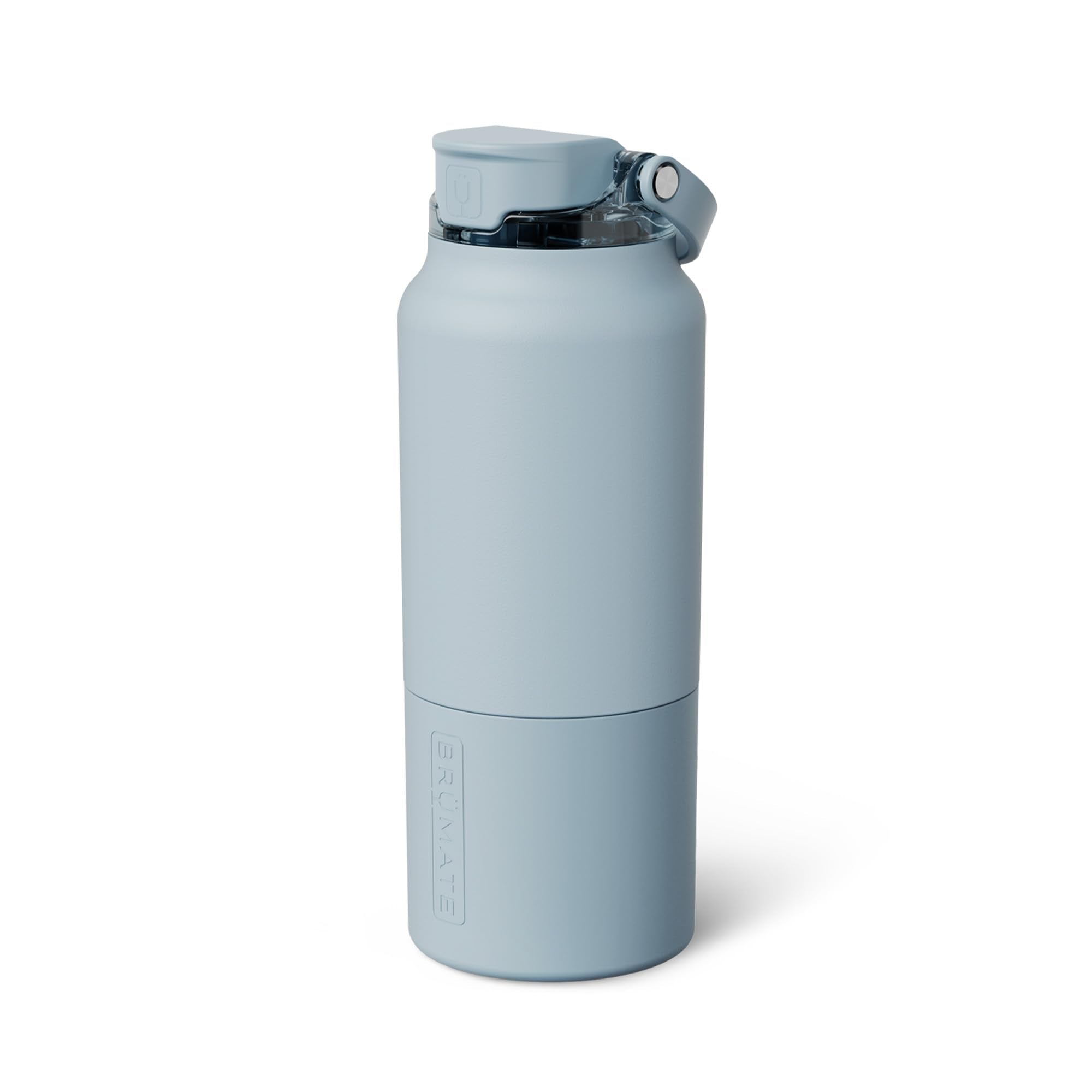 BrüMate Rise 35oz Water Bottle With Covered Silicone Straw | 100% Leakproof Insulated Water Bottle | Soft Sip Silicone Spout | Made of Stainless Steel | 35oz (Neon Pink)