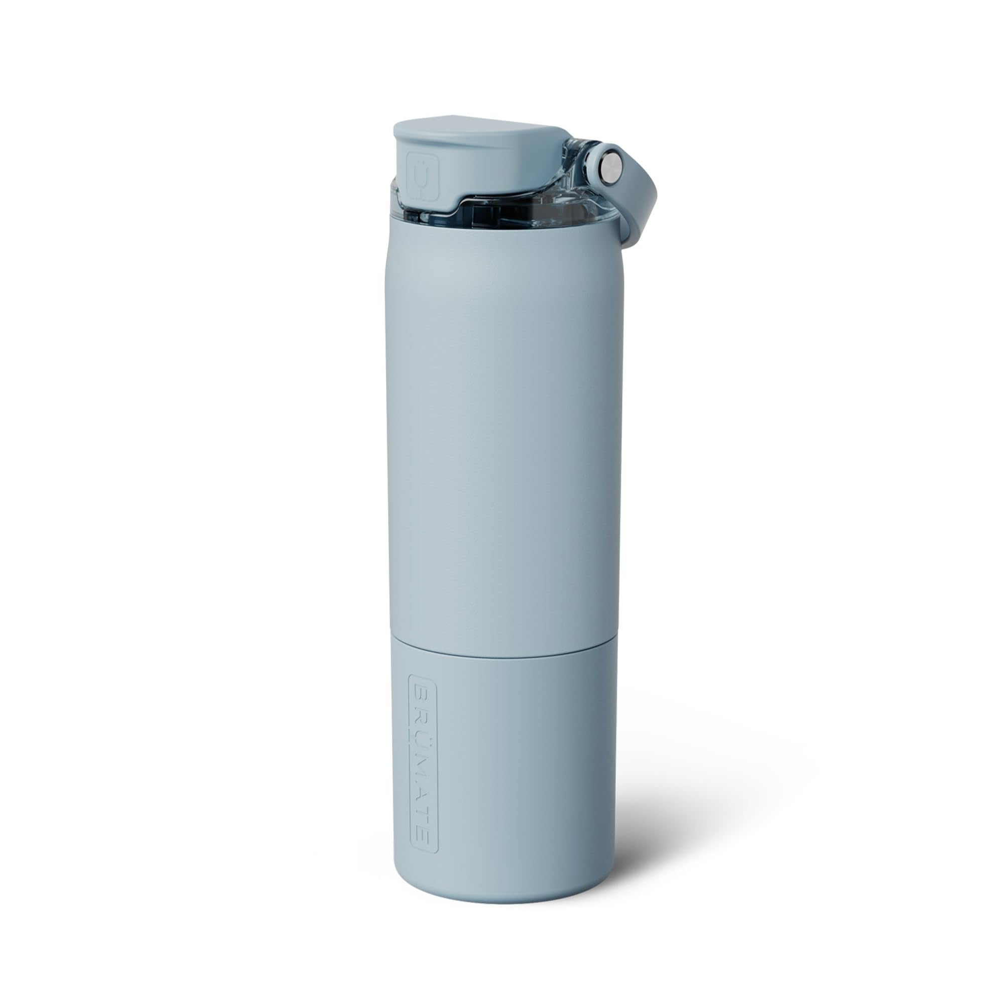 BrüMate Rise 35oz Water Bottle With Covered Silicone Straw | 100% Leakproof Insulated Water Bottle | Soft Sip Silicone Spout | Made of Stainless Steel | 35oz (Neon Pink)