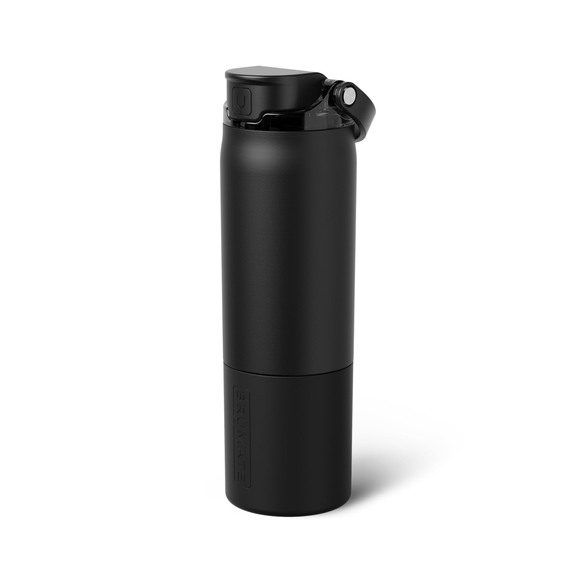 BrüMate Rise 35oz Water Bottle With Covered Silicone Straw | 100% Leakproof Insulated Water Bottle | Soft Sip Silicone Spout | Made of Stainless Steel | 35oz (Neon Pink)