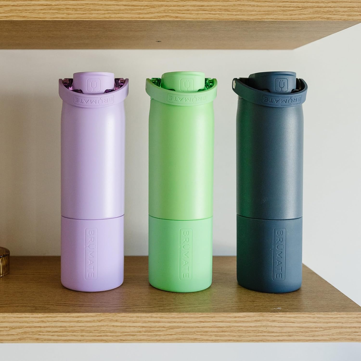 BrüMate Rise 35oz Water Bottle With Covered Silicone Straw | 100% Leakproof Insulated Water Bottle | Soft Sip Silicone Spout | Made of Stainless Steel | 35oz (Neon Pink)